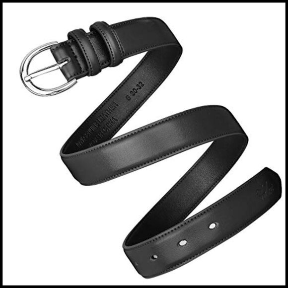 Genuine Leather Dress Belt With Single Prong Buckle main image 5